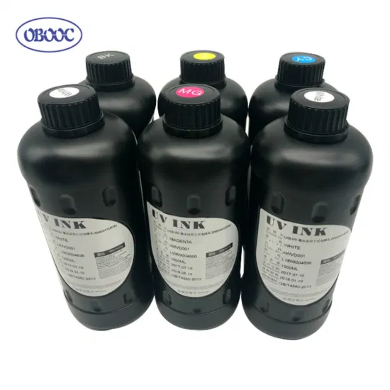 Tinta UV para impressora plana para cerâmica/vidro/metal/tecido